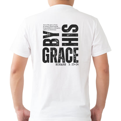by his grace