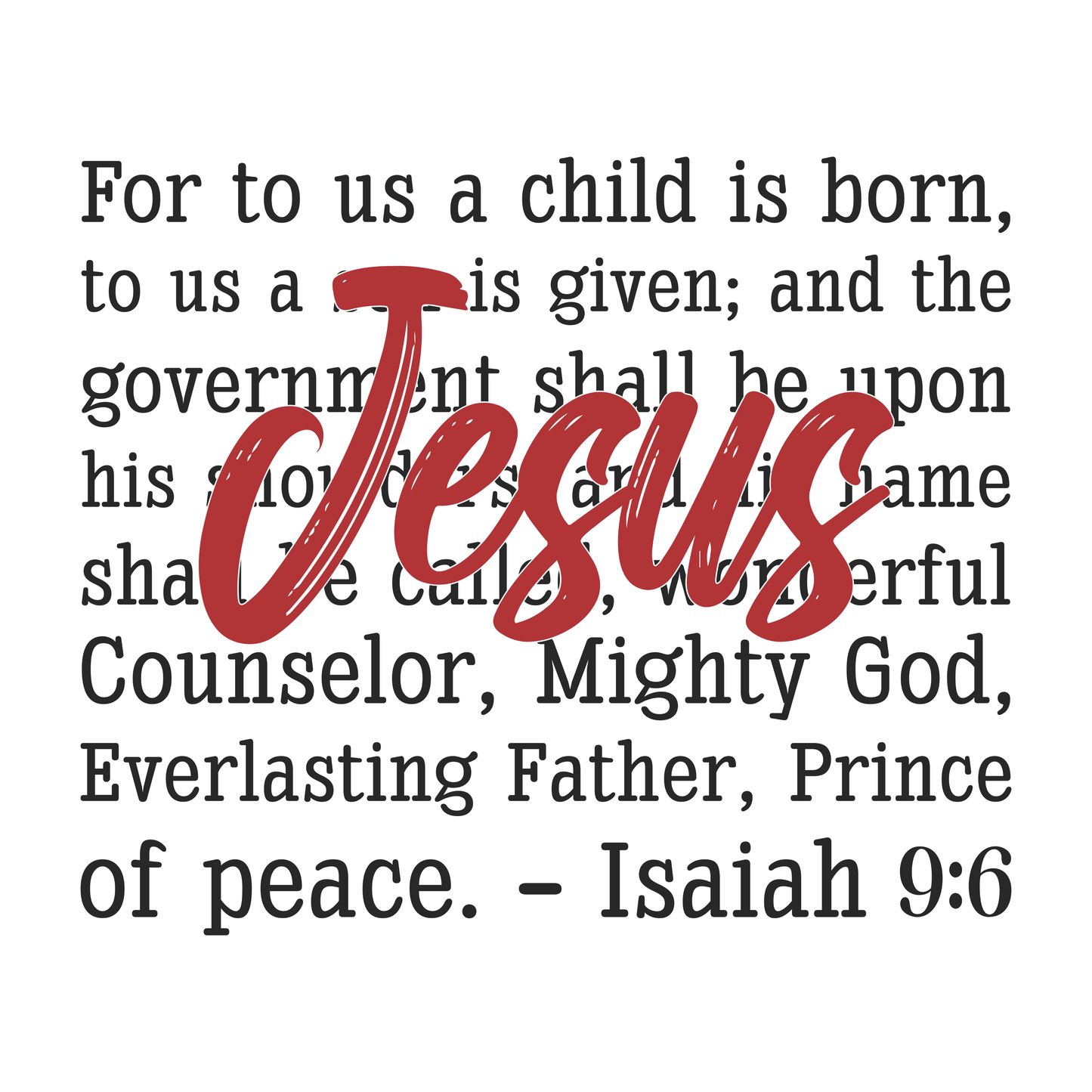 jesus for us a child born