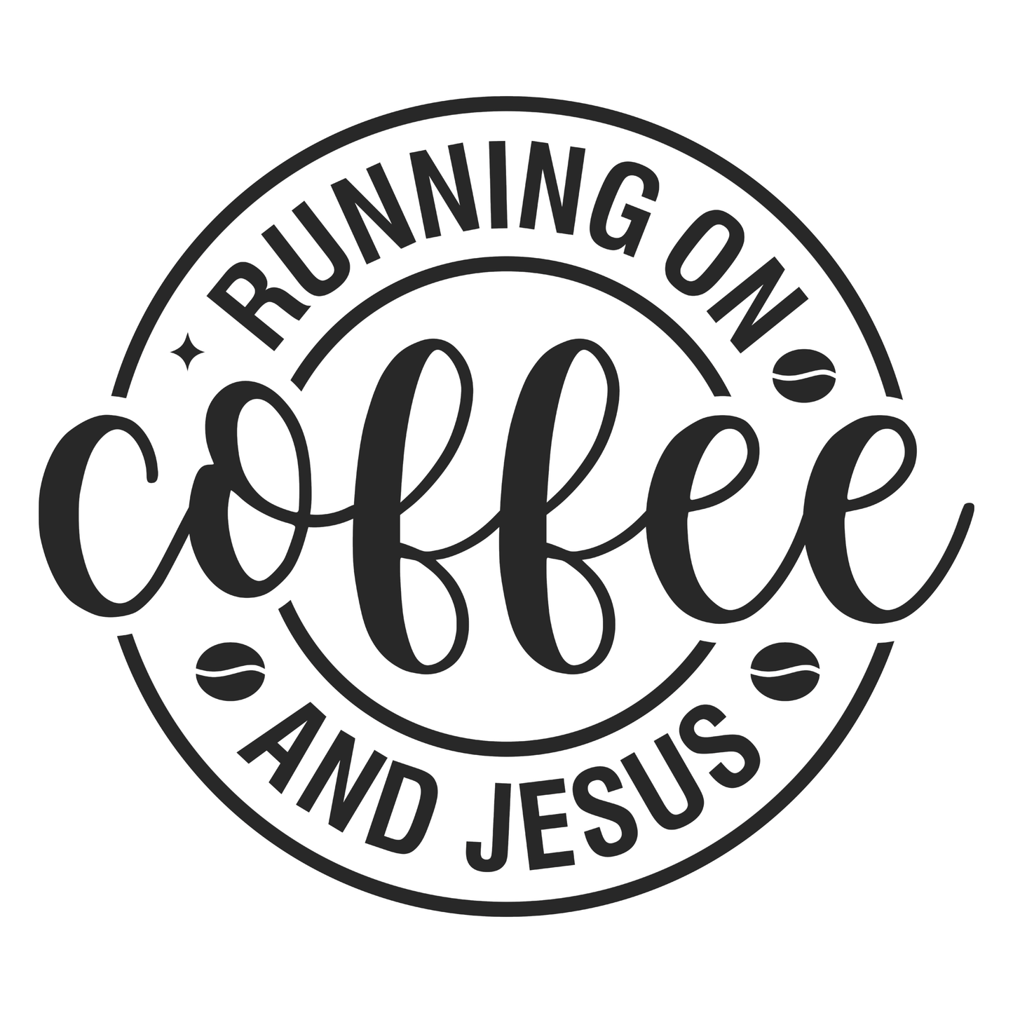 runing on coffe and jesus