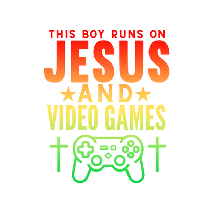 the boy runs on jesus and video games