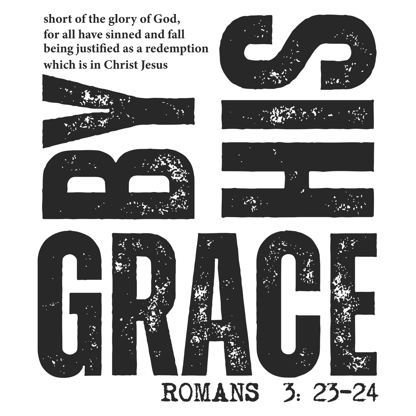 by his grace