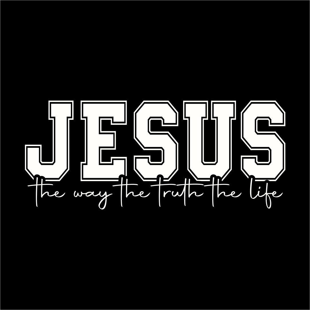 Jesus the way the truth the life- branco